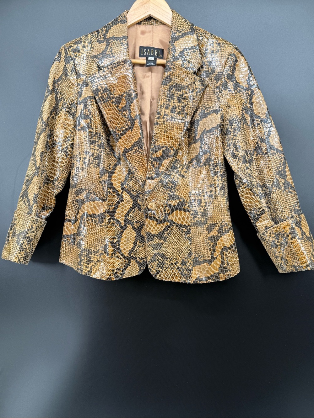 Isabel Snake-Print Blazer